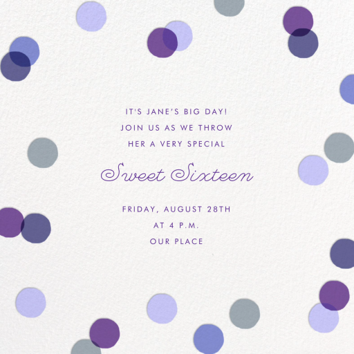 Carnaby - Sweet 16 Invitation by Paperless Post