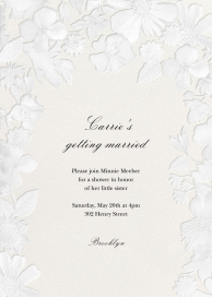 Enchanted Garden Embossed - Bridal Shower Invitation by Oscar de la Renta