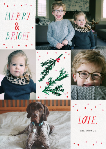 Merry & Bright (Multi-Photo) - Christmas Card by Mr. Boddington's Studio