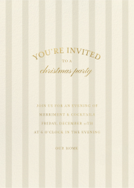 Merry Stripes - Holiday Party Invitation by Sugar Paper