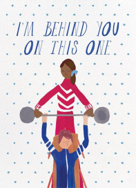 Five Pound Weights - International Women's Day Card by Mr. Boddington's Studio