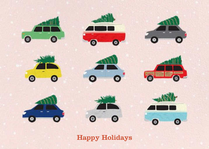 Cars with Trees by Paper Source