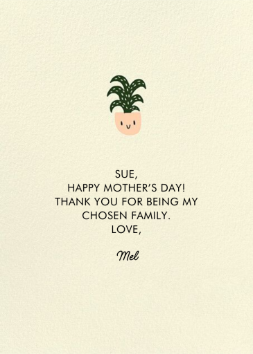 Grow Off - Mother's Day Card by Hello!Lucky - Back