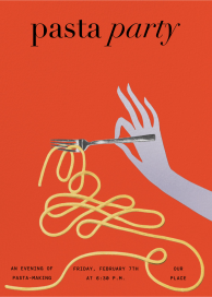 Pasta Twirl by Paperless Post