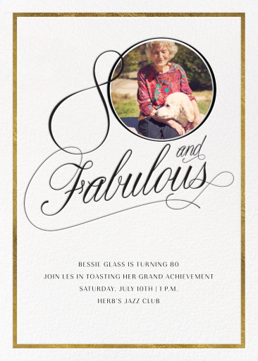 Curls Ahead - 80th Birthday Invitation by Paperless Post