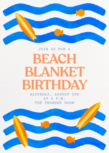 Riding Waves - Invitation by Paperless Post