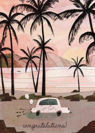 Getaway Car (Josie Portillo) - Greeting Card by Red Cap Cards