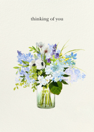 Shades of Blue - Thinking of You Card by Felix Doolittle