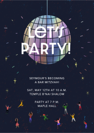 Groove Thing - Bar & Bat Mitzvah Invitation by Carolyn Suzuki Studio