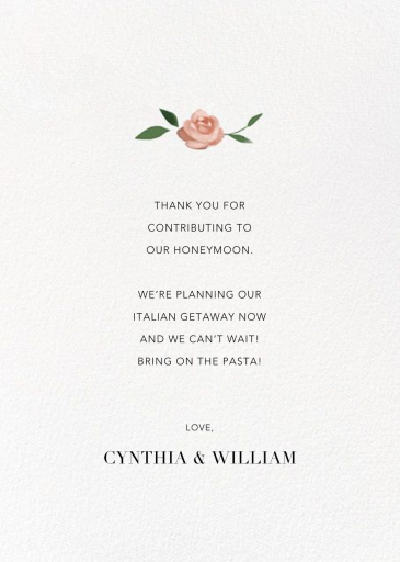 Teablossom (Photo Invitation) - Thank You Card by Paperless Post - Back