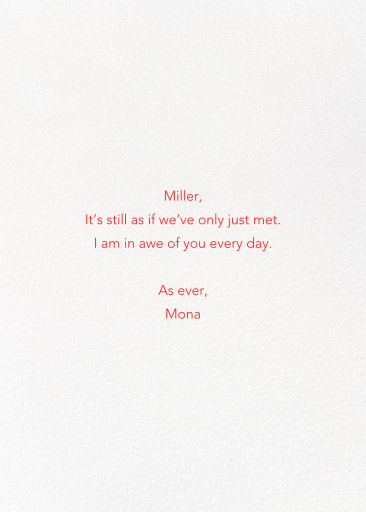 Blossoming Affection - Greeting Card by Petit Collage - Back