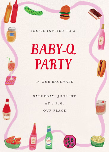 Ketchup and Company - Baby Shower Invitation by Mr. Boddington's Studio