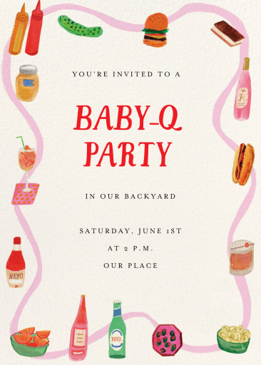 Ketchup and Company - Baby Shower Invitation by Mr. Boddington's Studio