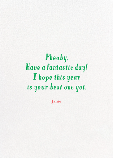 Strawberry Serendipity - Birthday Card by Mr. Boddington's Studio - Back