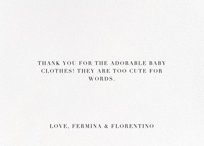 Editorial II Photo - Thank You Card by Paperless Post - Back