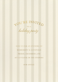 Merry Stripes - Corporate Holiday Party Invitation by Sugar Paper