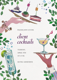 Cocktail Platters - Cocktail Party Invitation by Happy Menocal