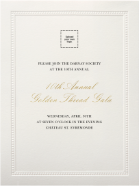 Corinthian Embossed Border by Paperless Post