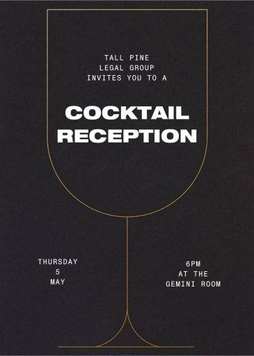 Grenache - Corporate Reception Invitation by Paperless Post