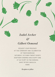 Tulip Dot - Wedding Invitation by Oscar de la Renta