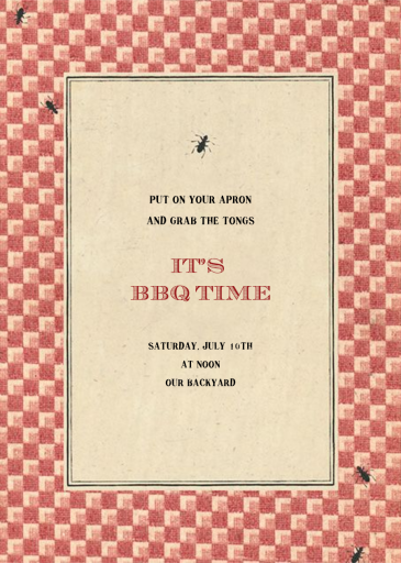 Ants - Party Invitation by John Derian