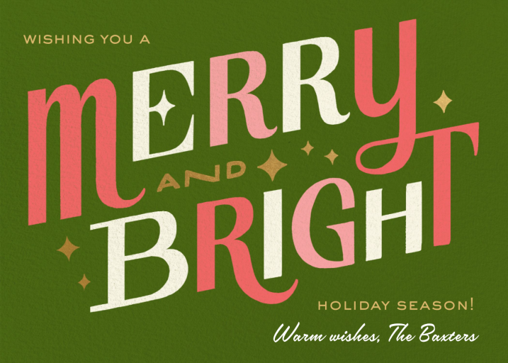 Bright Holiday - Christmas Card by Paperless Post