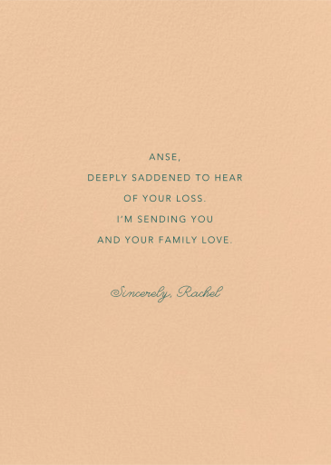 Underwater Sympathy (Kate Pugsley) - Sympathy Card by Red Cap Cards - Back