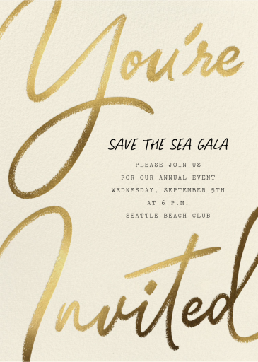 Scribble Script - Fundraiser Invitation by Paperless Post