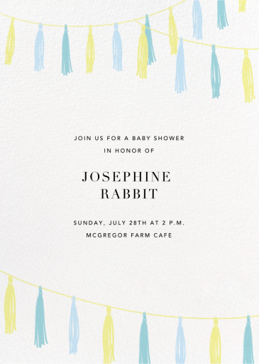 Tasseled II - Baby Shower Invitation by Paperless Post