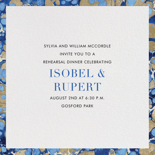 Oil Drop - Rehearsal Dinner Invitation by Jonathan Adler