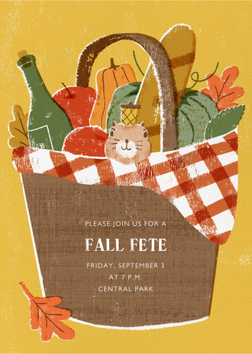 What a Nut - Fall Party Invitation by Paperless Post