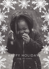 Silhouette Snowflakes - Holiday Card by Linda and Harriett