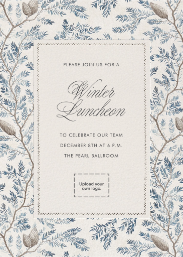Twig and Pinecone - Party Invitation by Schumacher