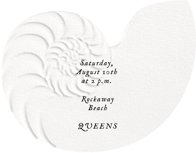 Seashell Cutout - Summer Party Invitation by Paperless Post - Back