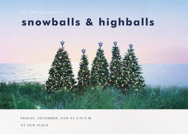 Christmas Trees - Holiday Party Invitation by Gray Malin