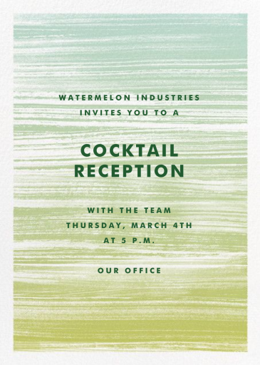 Gradient Messy Strokes - Cocktail Party Invitation by Paperless Post