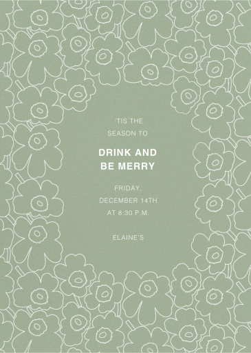 Meadow Border - Holiday Party Invitation by Marimekko