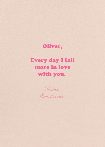 Busy Signal - Valentine's Day Card by Party Mountain - Back