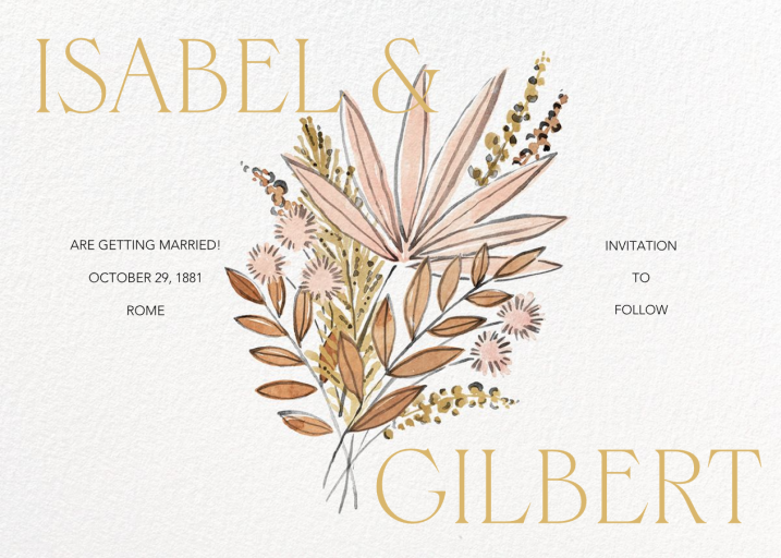 Pompas Bouquet - Save the Date by Paperless Post