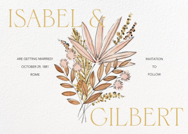 Pompas Bouquet by Paperless Post