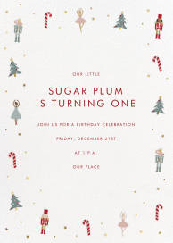 Nutcracker Holiday Motif Invitation