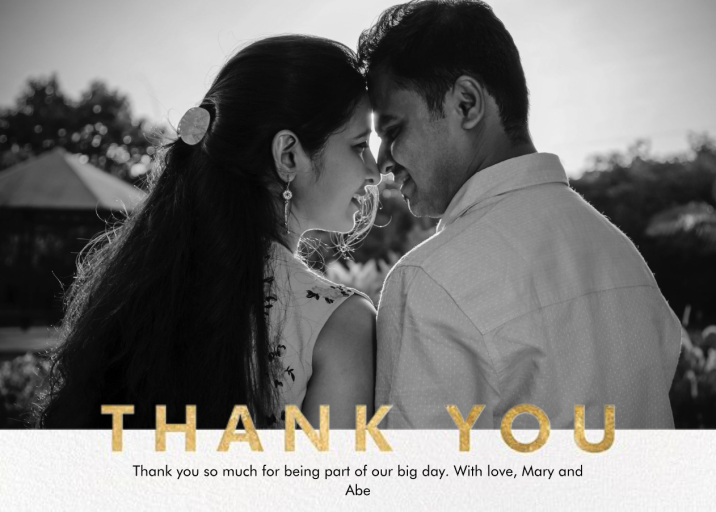 Field of Thanks Photo (Single-Sided) - Greeting Card by Paperless Post