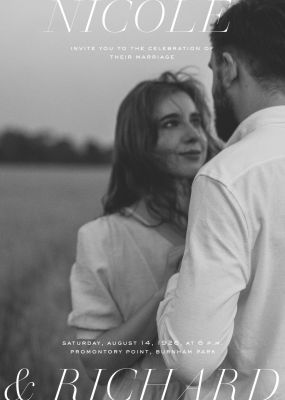 Simple & Minimalist Wedding Invitations | Send online instantly | RSVP ...