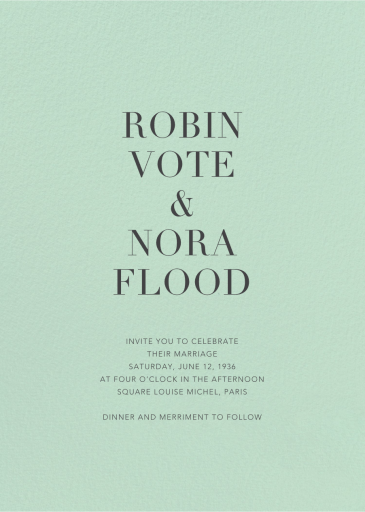 Mint - Wedding Invitation by Paperless Post