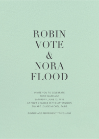 Mint - Wedding Invitation by Paperless Post