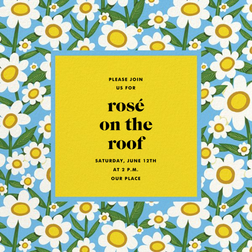 Happy Daisies (Krista Perry) - Invitation by Red Cap Cards