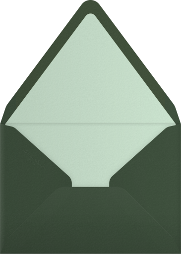 Christmas Ornaments Gold Invitation Envelope