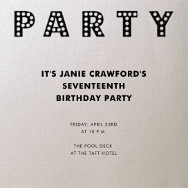 Marquee Lights - Birthday Invitation by Paperless Post