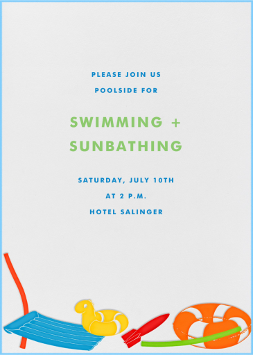 Pool Toys - Summer Party Invitation by Paperless Post