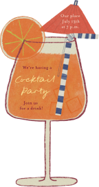 Aperol Spritz Cutout - Party Invitation by Maisy Summer